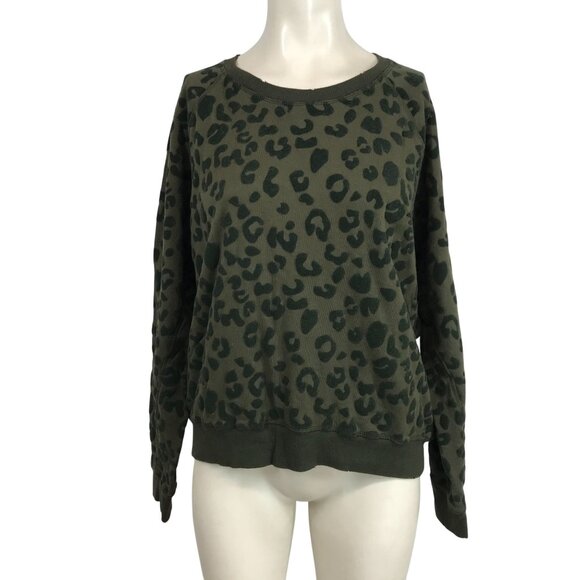 RAILS - WOMEN'S LARGE- GREEN LONG SLEEVE CREW NECK COTTON BLEND SWEATSHIRT - Picture 1 of 8